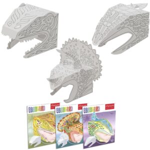 Monumi Zestaw Masek - Spinozaur, Triceratops, Pterodaktyl