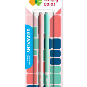 Happy Color TRENDY Zestaw 2 Niebieskich Wymazywalnych Długopisów 0,5mm