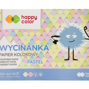 Happy Color Blok wycinanka Pastel A4
