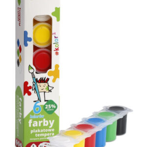 Happy Color Zestaw Farb Plakatowych Tempera 6x25ml
