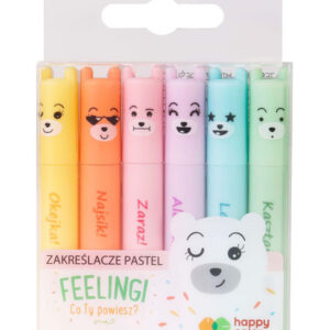 Happy Color PASTEL FEELING Zestaw Mini Zakreślaczy 6 Kolorów