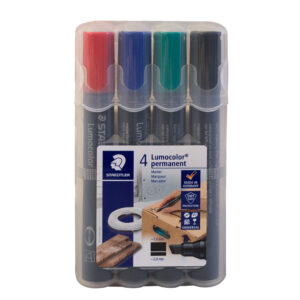 Staedtler Markery Lumocolor  4 kol. Ścięta