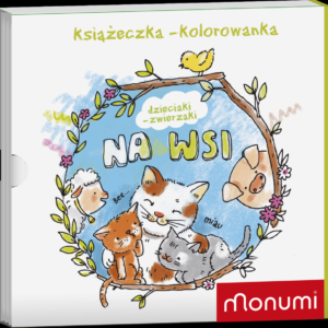 Harmonijkowa książeczka MONUMI "DZIECIAKI - ZWIERZAKI NA WSI"