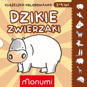 Monumi harmonijka książeczka kolorowanka DZIKIE ZWIERZĘTA