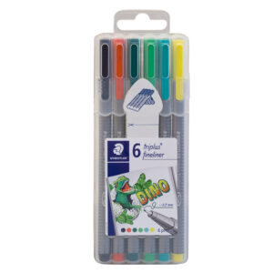 Staedtler Cienkopisy Triplus 6.kol Dino