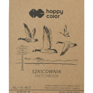 Happy Color Szkicownik na spirali PTAKI A5