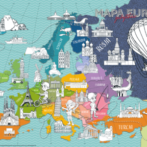 Mapa Zabytki Europy