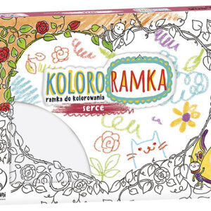 Monumi ART WINDOWS Ramka Do Kolorowania Serce