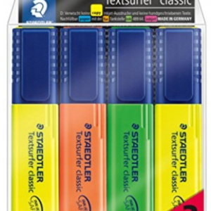 Staedtler Zakreślacze Classic W Plastikowym Etui 4 Sztuki
