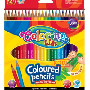 Colorino Kids  Kredki Ołówkowe heksagonalne 24 kolory