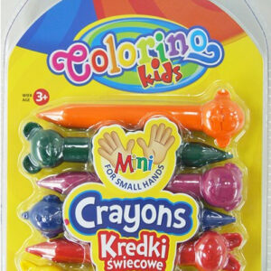 Colorino Kids Kredki Świecowe Zwierzątka 6 kolorów